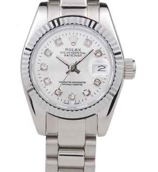 MiroTime 0806 Rolex Datejust Polished Stainless Steel Silver Dial